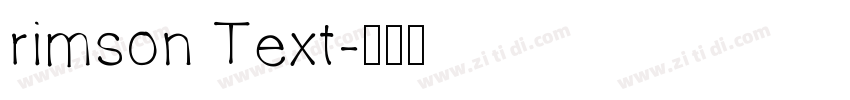 rimson Text字体转换